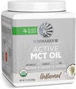 Sunwarrior 有機 MCT オイル パウダー サプリメント 中鎖 トリグリセリド 純粋なココナッツ | Keto USDA 砂糖 大豆 グルテンフリー GMO | Unflavored 40 サービング アクティブ