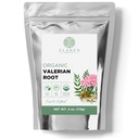 Elanen Naturals Organic Valerian Root 4 oz. (113g), USDA 認定オーガニック Valerian Root Herb Tea, Te De Valeriana Para Dormir, Valarian Officinalis 全ルーズリーフ, カット & シフト済み