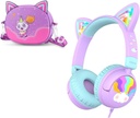 iCleverワイヤーで縛られた子供のヘッドフォンの猫の耳のMeow Lollipop及びヘッドホーンの箱は束ねます