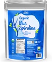 Ellie's Best Organic Blue Spirulina Powder Superfood Supplement - Odorless - 3LB Bulk - Vegan, Non GMO, Gluten-Free, Dairy-Free, Brilliant Blue Food Coloring - Pure Water Extracted
