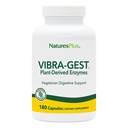 Natures Plus Vibra-Gest - 180カプセル - プロバイオティクス、ライブフルーツ&野菜酵素とベジタリアン消化サポートサプリメント - ナチュラルライブカルチャー - 180サービング