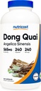 Nutricost Dong Quai 565mg、240カプセル(Angelica Sinensis) - ベジタリアンキャップ、非GMO、グルテンフリー