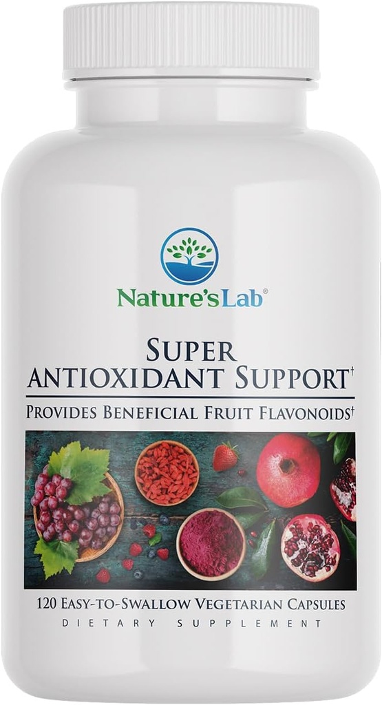 Nature's Labスーパー抗酸化サポート - Resveratrol、Acai、Goji Berry、Noniフルーツ、Pomegranate - 120カプセル(60日の供給)