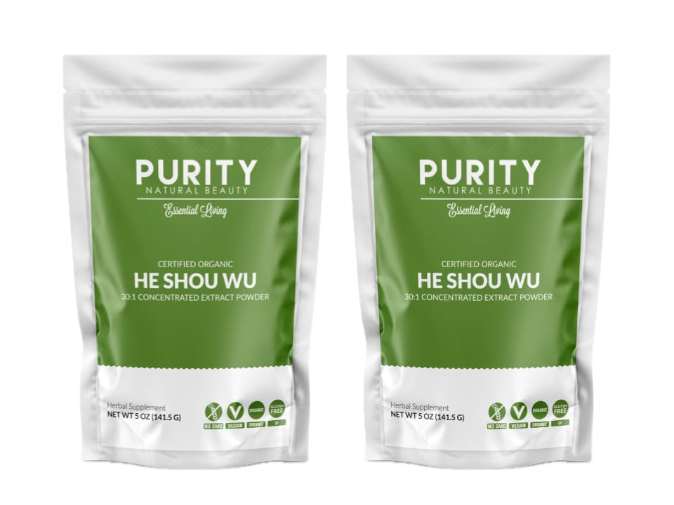 認定オーガニック He Shou Wu - 30:1の大型5ozバッグ - Fo-ti - オーガニック Fotiエキス - Fo ti He Shou Wu Organic(2-10オンスパック)