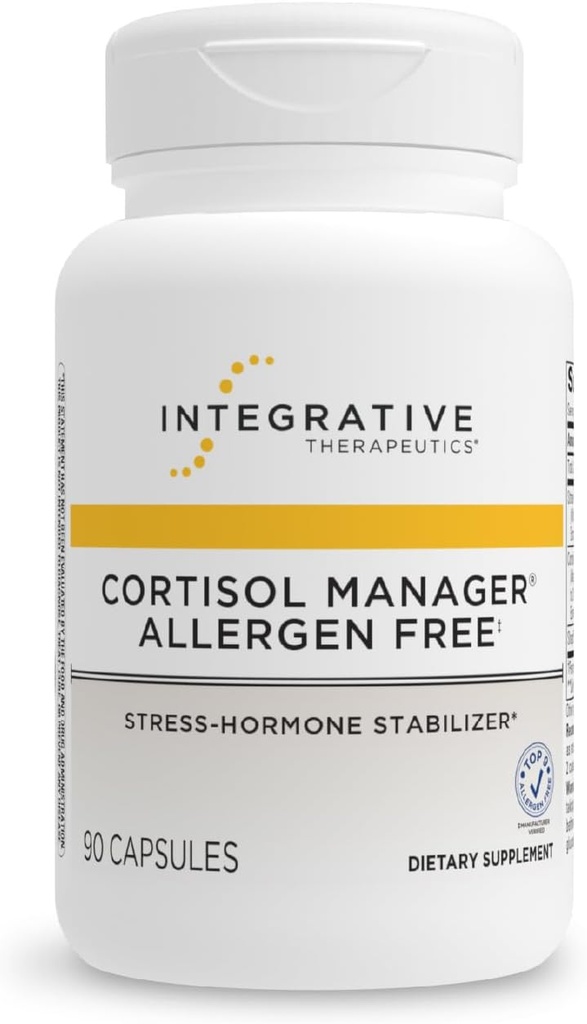 Integrative Therapeutics Cortisol Managerアレルゲンフリー - 健康なストレス対応のための副腎の健康サポートサプリメント* - ビーガン、非酪農場&グルテンフリー - 90カプセル(45のサービング)