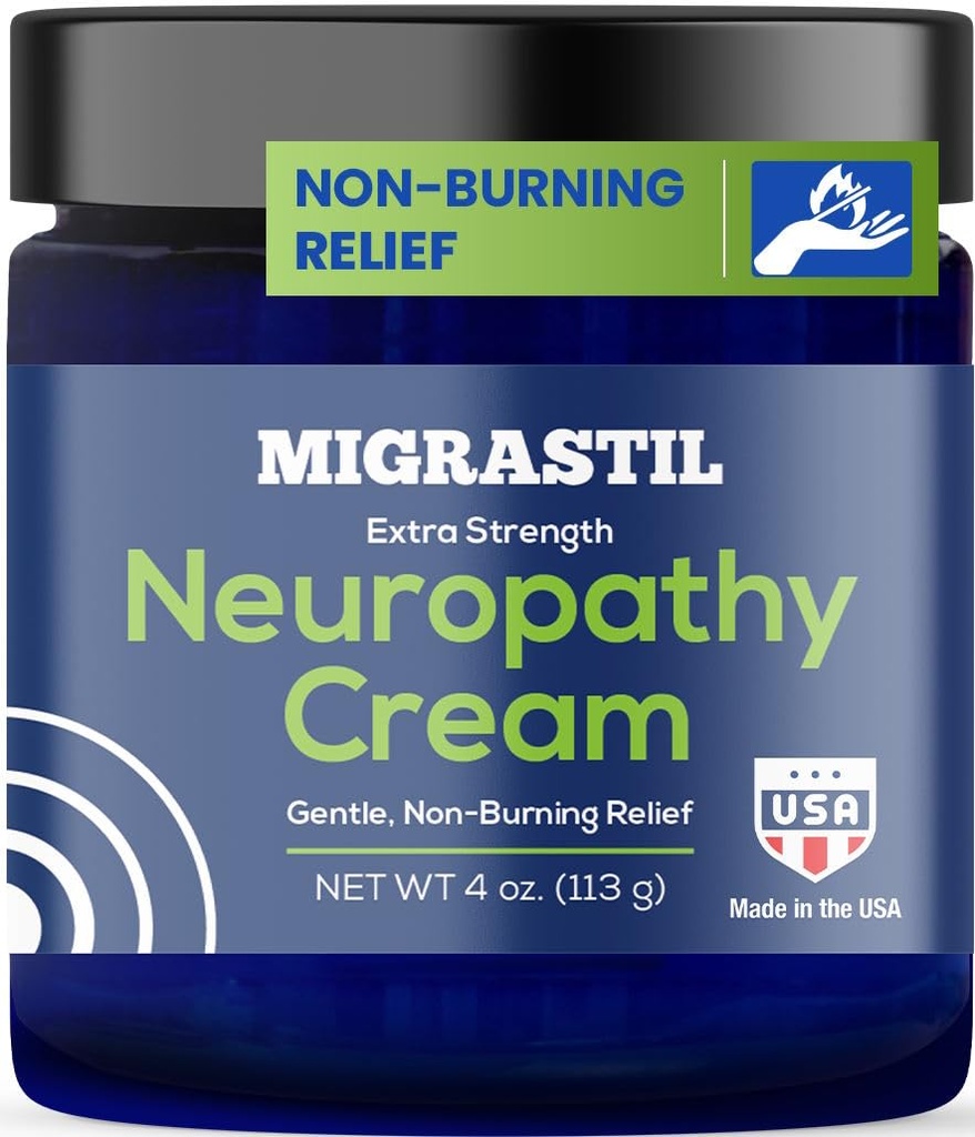 基本的なViggor Migrastil Neuropathyの救助のクリームのフィート、足および手のための余分強さ。 アメリカ製 ビーガンとクエルティーフリー, 非Greasy, ジェントル, 冷却効果でノンバーニング (4 oz.)