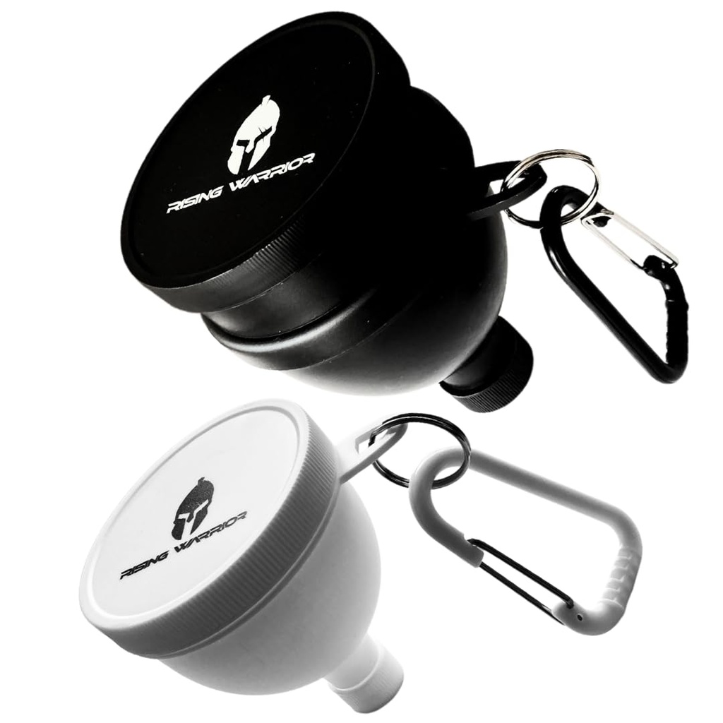 小型・大型2パック | ポータブルプロテインパウダーウォーターボトルファンネル | プレワークアウト、BCAAの、プロテインパウダーに最適 | キーホルダーウォーターボトル サプリメント 容器 to Go