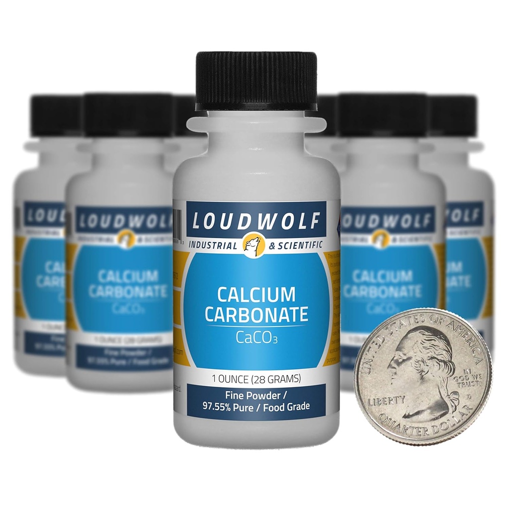 炭酸カルシウム/10のOunces/10のびん/97.55%の純粋な食品等級/ファインの粉