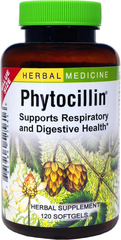 ハーブなど。 Phytocillin - 呼吸器&消化器の健康サポートサプリメント - 消化をサポートするハーブフォーミュラ - 健康的な呼吸をサポート - 120Softgels(120のサービング)