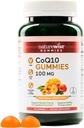 NatureWise CoQ10グミー100mg - ピーチマンゴーフレーバー - 心の健康と抗酸化活動のためのサプリメント - ペクチンベース、ビーガン、大豆、グルテンフリー、非GMO - 90カウント[45日の供給]