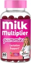 Dr. Stephanie's Milk Multiplier Lactation Support Gummies - Fenugreek Free Breastfeeding Supplements for Milk Supply 増加 - 乳酸菌、フェンネル種子、アルファ - 産後 & 看護エッセンシャル