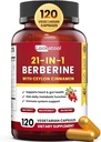 セイロンシナモンと21-in-1 Berberineの補足 - 有機ベルベリンHCLのPhytosomeのMetabolismサポート120のカプセルのための5Xより高い吸収