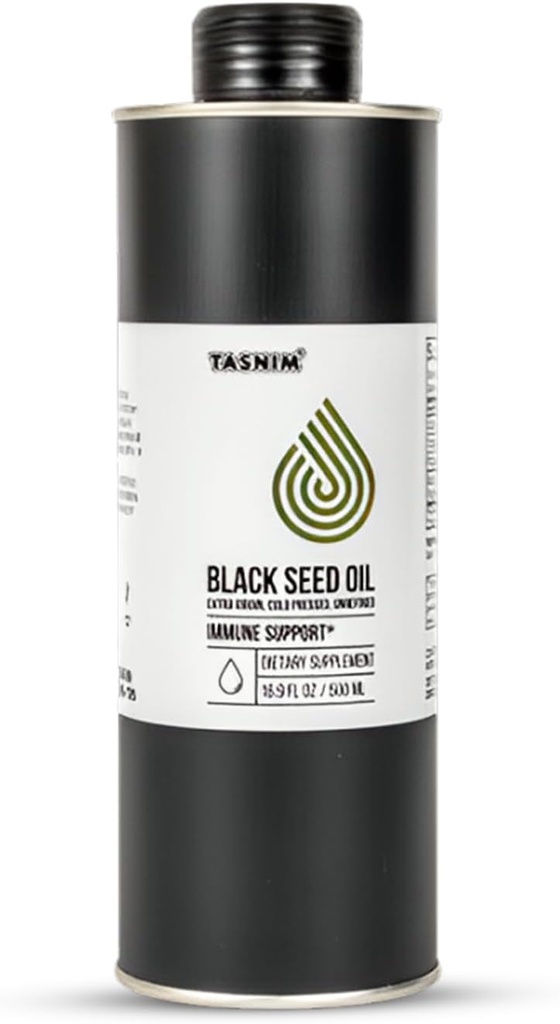 100%エチオピアブラックシードオイル16.9 Fl Oz - 免疫サポートのためのコールドプレスブラックシードオイル、高い効力5.7% - 21%チモキノンスキン、髪&オーバール健康 - 未精製ブラックカミンシードオイル - グルテンフリー