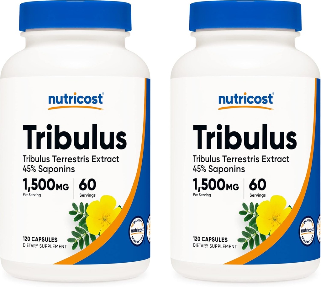 NutricostのTribulus Terrestrisのエキス750mgの120のカプセル(2本のびん)