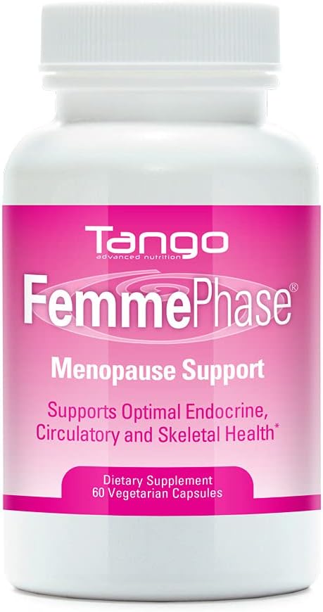 FemmePhaseの高度のMenopauseサポート方式:熱いフラッシュのためのすべての自然な草の補足、Cramps、疲労、夜は、および気分の変更を払います(60のベジタリアンのカプセル)
