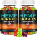 Hemp GummiesはRеstful Nap - (2パック)の純粋な高い効力の有機性麻オイルによって注入される大きい熊のガミー-大人のAppleのための100%の自然な麻のガミー