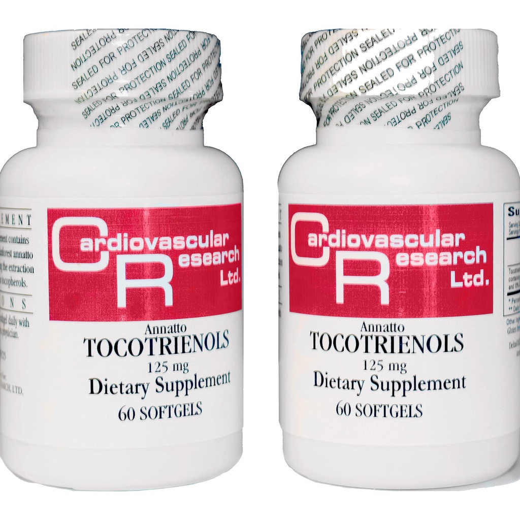 心臓血管研究 120 ソフトゲル 125 mg ビタミン E アナット トコトリエノール 純粋なデルタGOLD, 90% デルタと 10% ガンマ, 2 ボトル 60 軟ゲル 各 (ANNATOC)