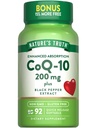 Nature's Truth CoQ10 200 mg Softgels | 92 カウント | 黒胡椒エキス配合 | 非GMO&グルテンフリーサプリメント