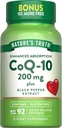 Nature's Truth CoQ10 200 mg Softgels | 92 カウント | 黒胡椒エキス配合 | 非GMO&グルテンフリーサプリメント