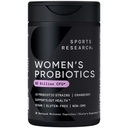 プレバイオティクスとスポーツリサーチ®女子プロバイオティクス, 65 ビリオンCFU - ガット健康&消化器サポートのためのビーガンカプセル, クランベリーと女性のためのプロバイオティクス - 非GMO検証&グルテンフリー - 30 カウント