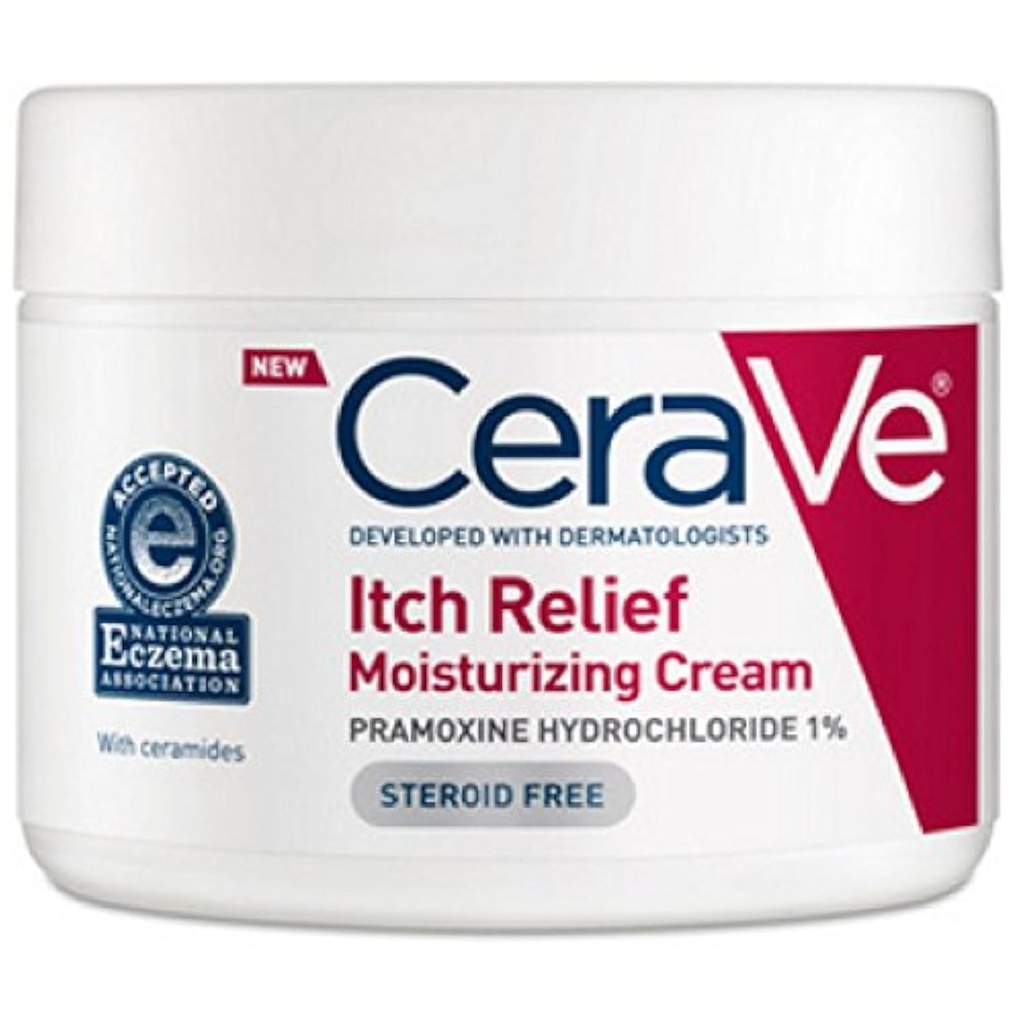 乾燥した皮の救助のためのCeraVeの保湿のクリーム、12のOunceの炎症抑制の軽減のためのPramoxineが付いている芳香の自由なクリーム