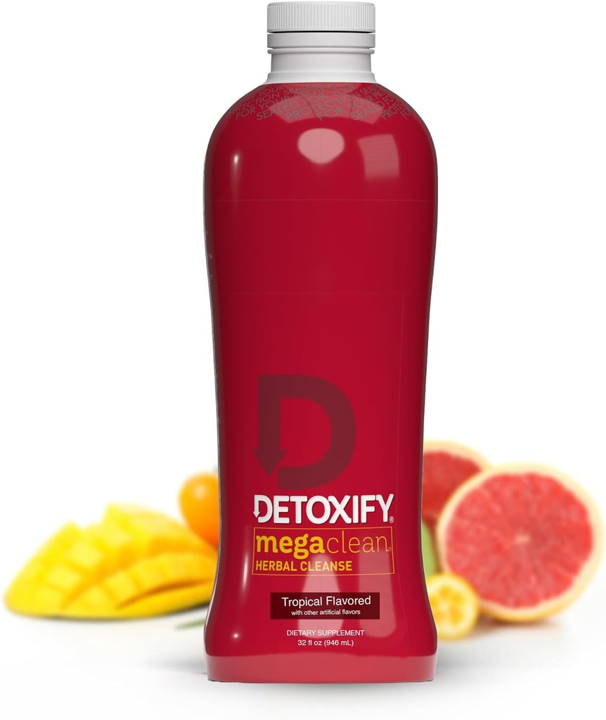 Detoxify - メガクリーンハーブデトックス 清潔な飲み物 - 女性と男性のフルボディクレンジングデトックス - 同じ日の結果 - プラスステッカー
