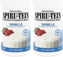 NaturesPlus SPIRU-TEIN、バニラ - 1.06ポンド、2のパック - 植物ベースのプロテインパウダー - ベジタリアン、グルテンフリー - 32 Totalサービング