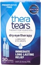 乾いた目のためのTheraTearsの目の低下、乾燥した目の療法の潤滑油の眼差し、防腐剤は、30の計算の単一使用のガラスびん放します