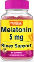 WellYeah Melatonin グミイ5mg - 天然由来の味 - 薬物のないグミササプリメント - グルテンフリーとゼラチン無料、ベジタリアン - 60グミ
