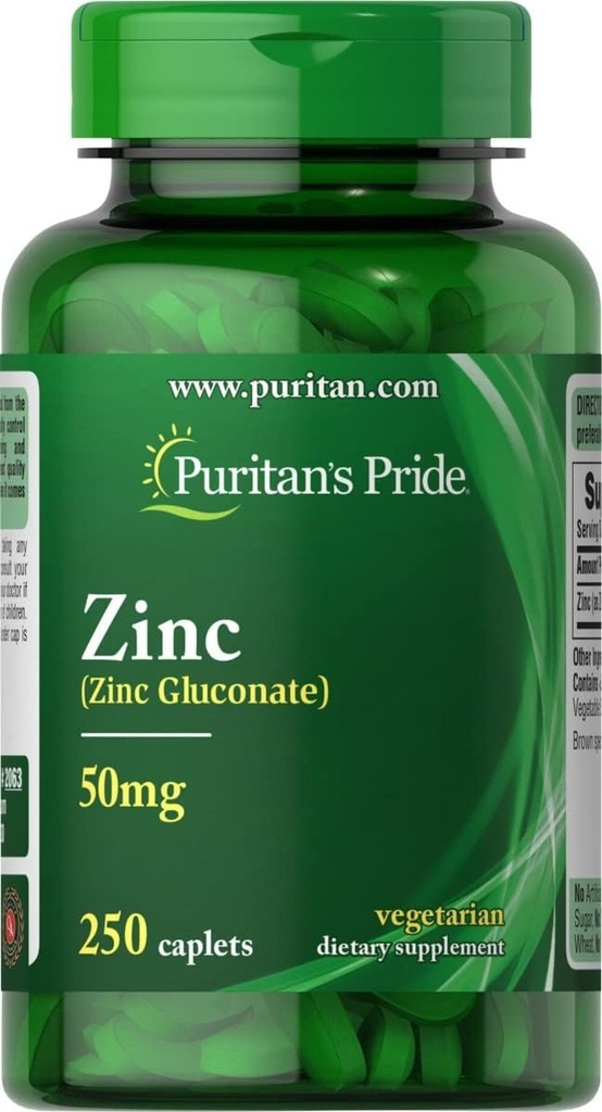 Puritanのプライド亜鉛50 Mg、250の計算