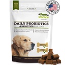 プレバイオティクスを備えた犬のためのパウチョイスプロバイオティクス - グット健康、消化、規則性、免疫サポートのための毎日の咀嚼 - 米国で作られた天然サプリメントのお菓子