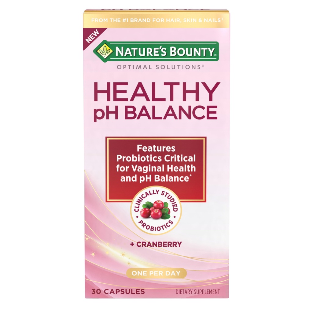 女性のための Nature's Bounty Probiotics、健康なpHバランスのための腟のプロバイオティクス、2 Billion CFU、臨床的にStrains、最適解決pHバランスの丸薬、30のベジタリアンのカプセルをスタッドしました