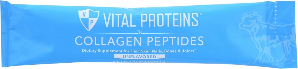 VITAL PROTEINS Unflavored Collagen Peptide Packet, 0.35 OZ