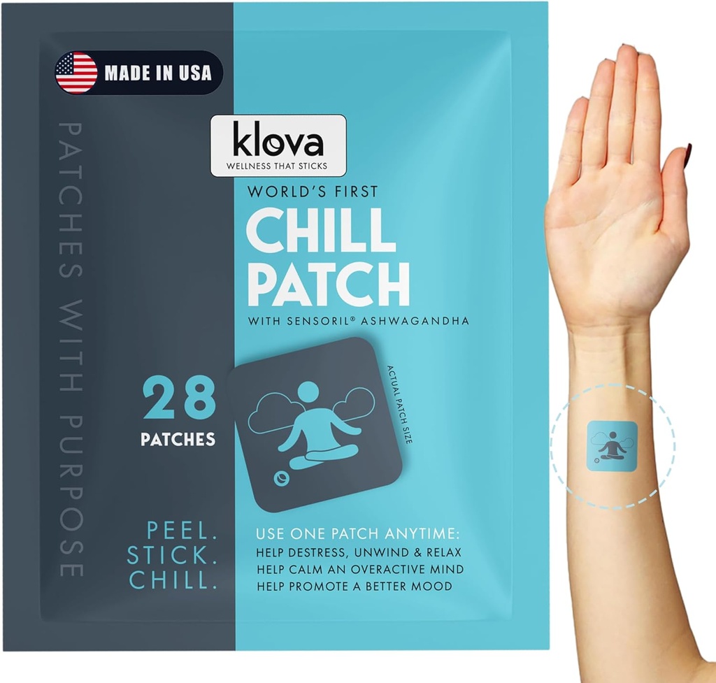 Klova Chillは、臨床的に実証済みの感覚アッシュワガンダ、Rhodiola Rosea、パッションフラワー、ジンジャールートエキス、L-テアニン、GABA、その他の天然成分で、デザート、アンワインド、リラックスに役立ちます