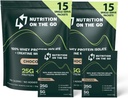 Nutrition On The Go Whey Protein Isolate Packets with Creatine – 25g Protein + 5g Creatine – Single-Serve Travel Protein Powder – Chocolate (30-Pack)