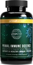 Primal Harvest Primal Immune Defense 10-in-1 Immune Defense Supplement: with 7 Billion CFU Probiotics, Zinc, Vitamins C, B6, D3, K2 - Immune Boosters for Adults 60 Capsules (1 Pack)