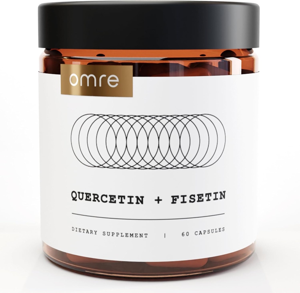 OMRE QuercetinおよびFisetinの補足-老化サポートのための第三者によってテストされるSenolytic補足- 500mg QuercetinのPhytosomeおよび100mg Fisetin -非常にBioavailableの形態