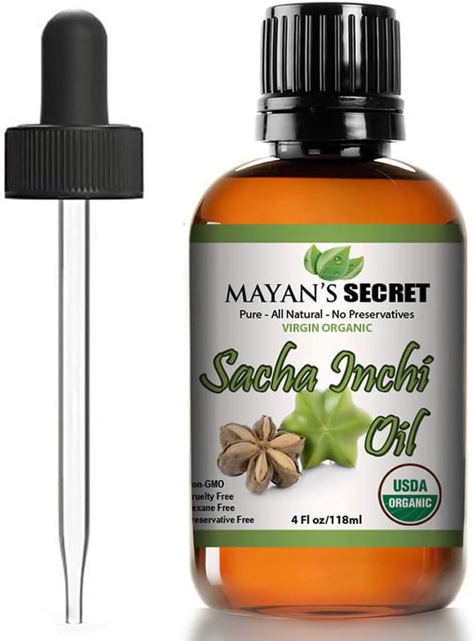 Mayan's Secret Sacha Inchi オイル - USDA 認定有機オメガ-3-6-9