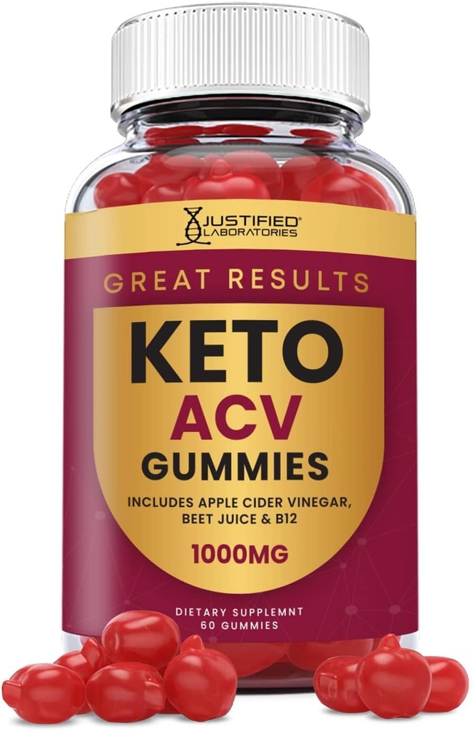 Great Results Keto ACV Gummies Advanced Formula 1000MG Great Results Keto Gummies Apple Cider Vinegar Formulated with Pomegranate Beet Juice Powder B12 Vegan Non GMO 60 Gummys