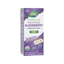 Nature's Way SambucusのElderberryの年齢のための従来の免疫のシロップ1+、従来の免疫サポート*、酸化防止サポート*、黒いElderberryのエキス、USDAは有機性、4 Fl Ozを証明しました