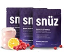 snüz 天然睡眠サポートサプリメント マグネシウム グリシナート、ミオイノシトール、アピゲニン&グリシン、メラトニンフリー、大人のための睡眠補助金、非GMO、グルテンフリー、ビーガン、ラズベリーレモン味、90 svgs