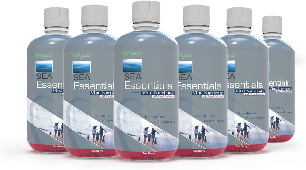 Wellgenix海は、高吸収のためのサンゴカルシウム液ビタミン - 栄養マルチビタミンサプリメント - 海果実味 (6)