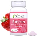 EZの溶解の分解性のBiotin 5,000のmcg、毛、皮及び釘サポート、砂糖なし、3か月の供給- 1のパック
