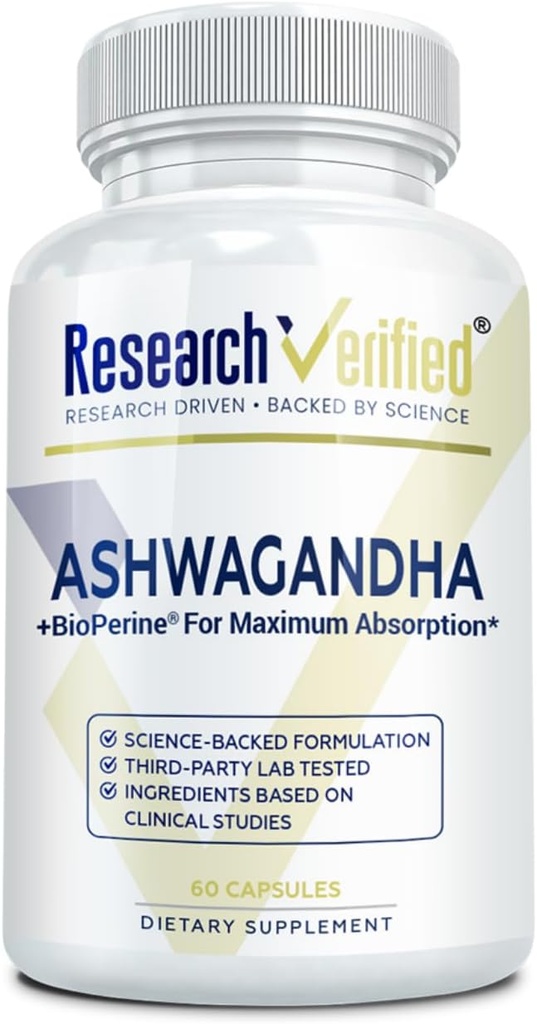 調査はBioperineおよびジンジャーの根が付いているAshwagandha 1500mgの最高の強さを、高めます認知機能- 60ビーガン友好的なカプセル(1本のびん)確認しました