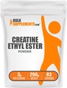 BulkSupplements.comクレアチンエチルエステルHClパウダー - クレアチンサプリメント、クレアチンエチルエステルパウダー - 無味&グルテンフリー、サービングあたり3g、250g(8.8オンス)(パッケージ1)