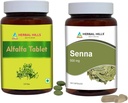 HERBAL HILLSアルファルファ錠とセナリーフカプセルパック2コンボ