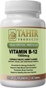 Tahir のハラール ビタミン B12 1000mcg: エネルギー、代謝及び神経系の健康を後押しして下さい。 ビーガン&ベジタリアン, 乳製品フリー, 120 咀嚼可能なタブレット. 米国製 - ハラール認証