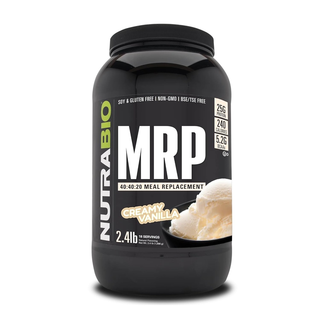 NutraBio MRP - 完全な食事の取り替えの蛋白質の粉-蛋白質の食事の取り替えのシェーク- 2.5 ポンド - クリーミーバニラ