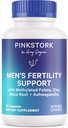 Blue Stork Fertility Supplements for Men - Supports Conception for Him - Male Prenatal Vitamins with Maca Root, Ashwagandha, Folate, B12 - Sperm Heath, Drive, Motility - 60 Capsules