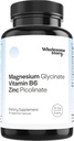 3-in-1 Zinc Picolinate Magnesium Glycinate Supplements with Vitamin B6 | Magnesium and Zinc Vitamin | Reproductive & Fertility Health, Hormone Balance, Immune System Support | Packaging May Vary